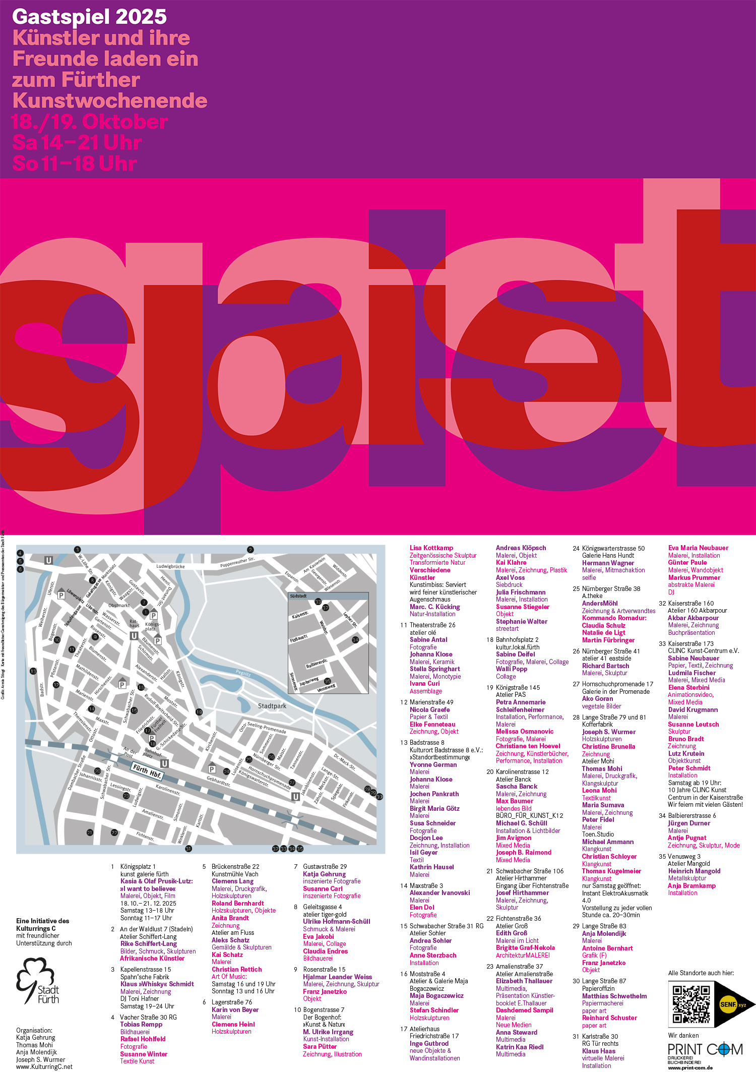 Gastspiel 2025: Offene Ateliers in Fürth