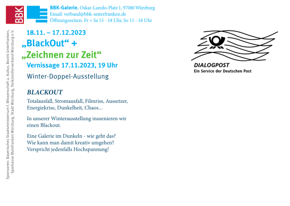 Blackout und Zeichnen zur Zeit