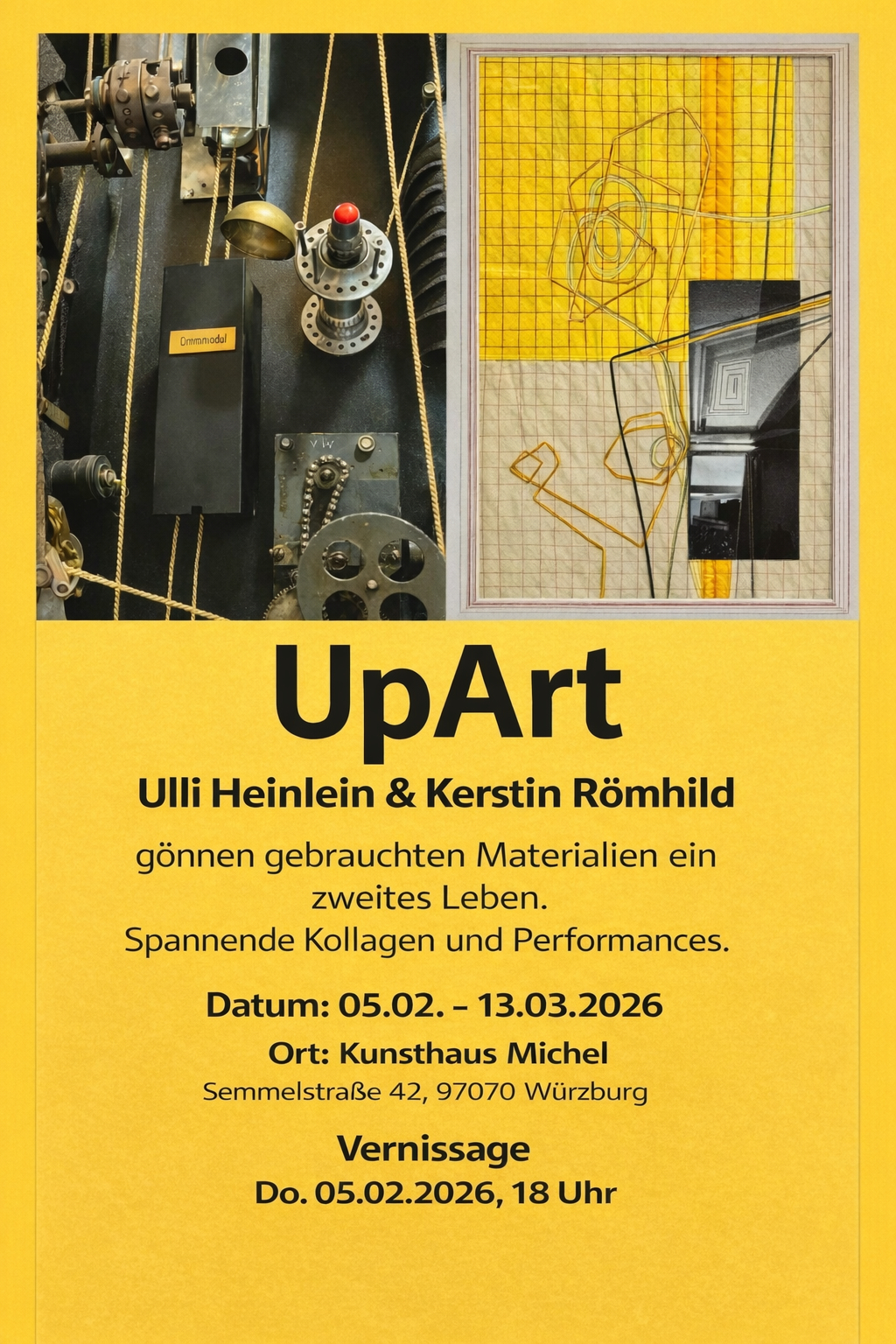 UpArt im Kunsthaus Michel - Ulli Heinlein und Kerstin Römhild