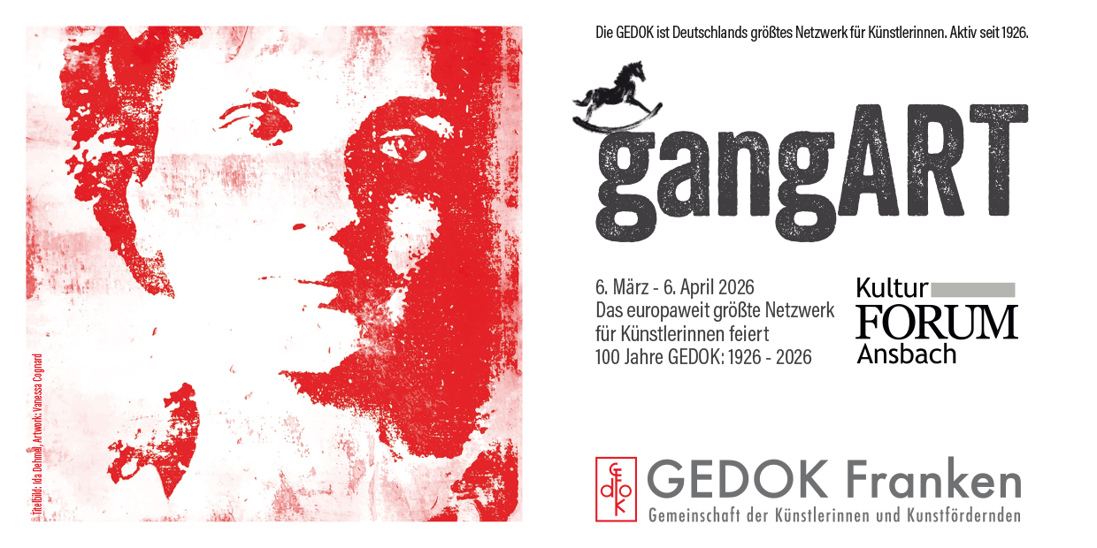 Auftakt 2026: gangART - 100 Jahre GEDOK in der Reitbahn Ansbach